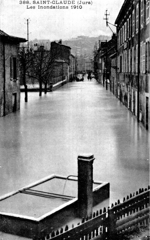 Les inondations de 1910 SAINTCLAUDE AUTREFOIS