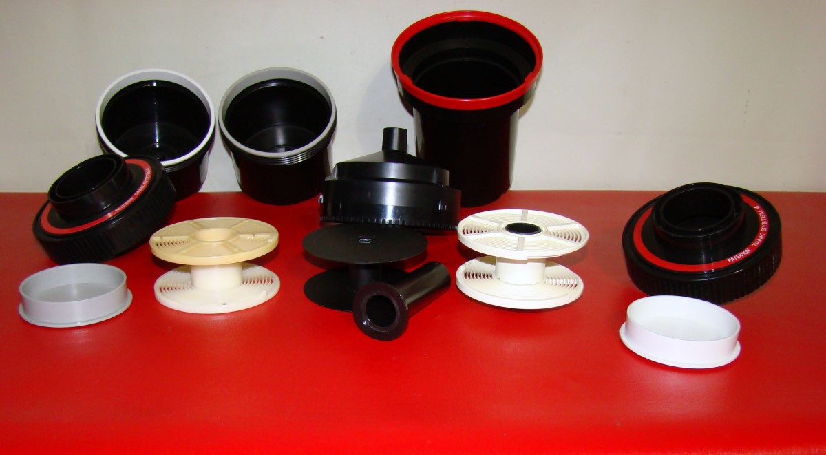 LOT OF Paterson Tank System 4 for 35mm 0r 126 films 10oz 290 c.c