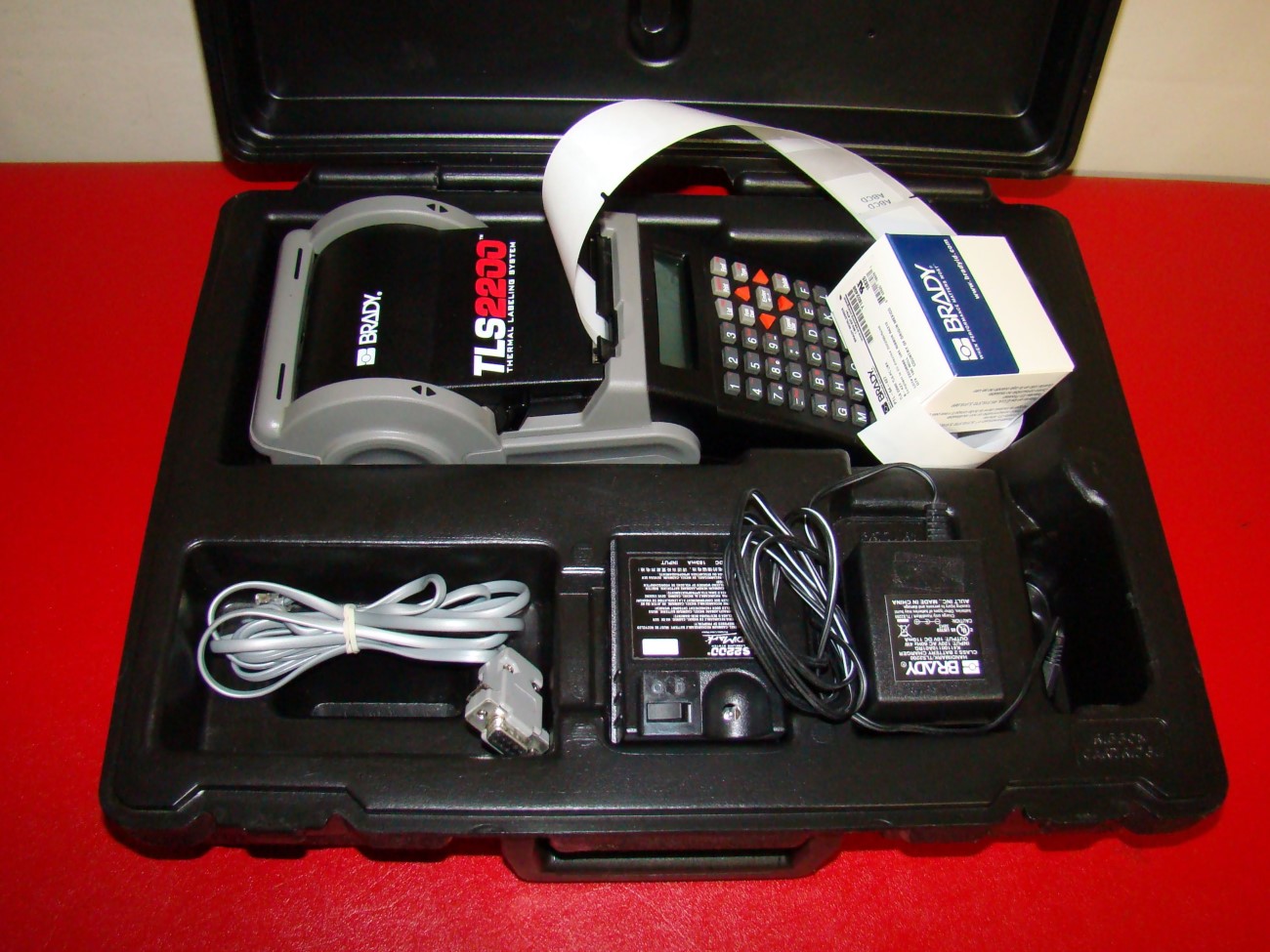 BRADY TLS2200 Thermal Labeling System Printer Tested with Case TLS