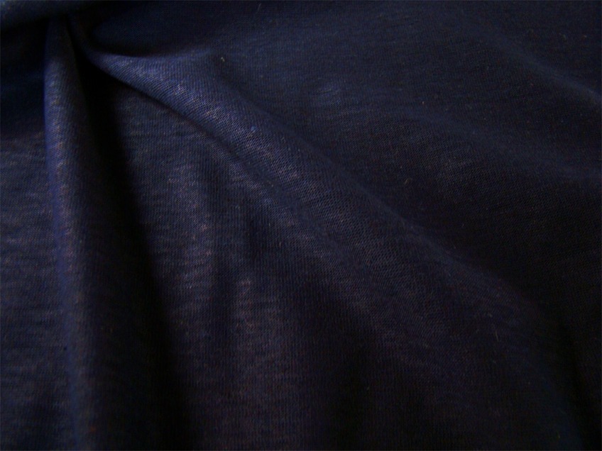 Navy Cotton Lightweight Knit Fabric NV151