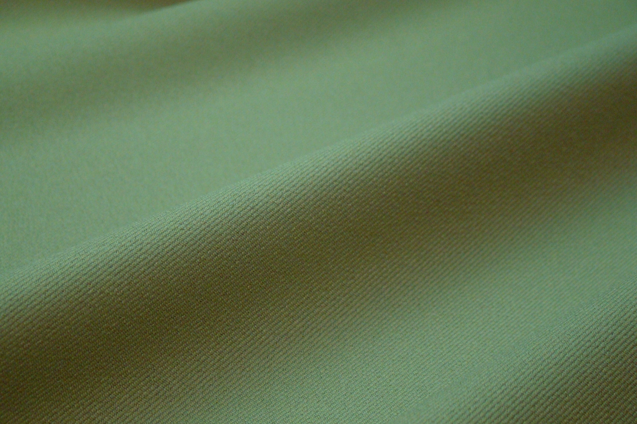 Sea Green Poly Rayon Gabardine Fabric K248
