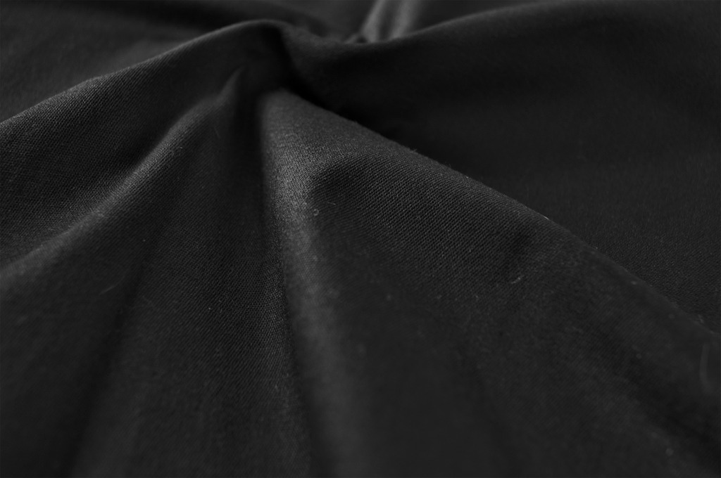 Super Quality Black Stretch Woven Cotton Fabric WL316