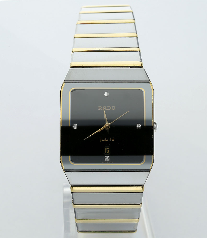 Rado Diastar Jubile tungsten watch 152.0366.3 yellow gold ceramic 28