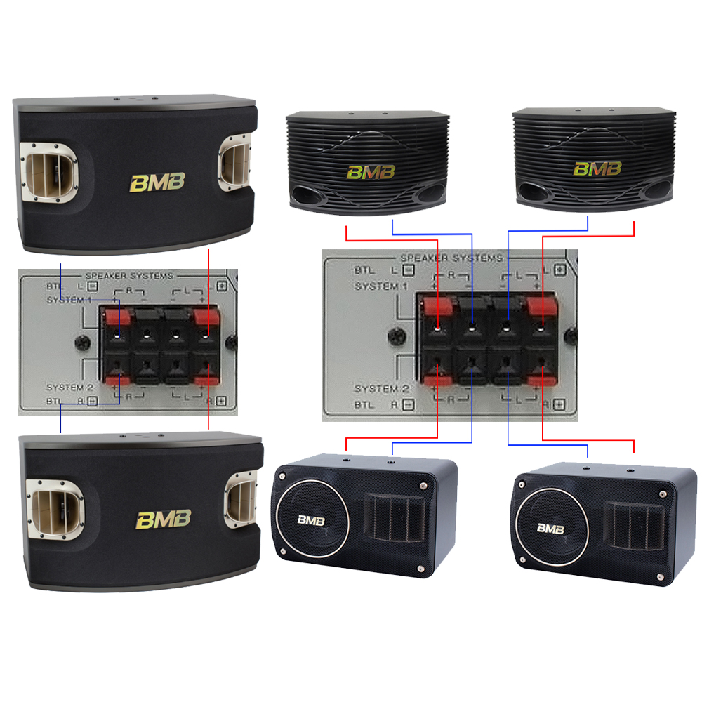 BMB DAR800 II 600W 4Channel Karaoke Mixing Amplifier
