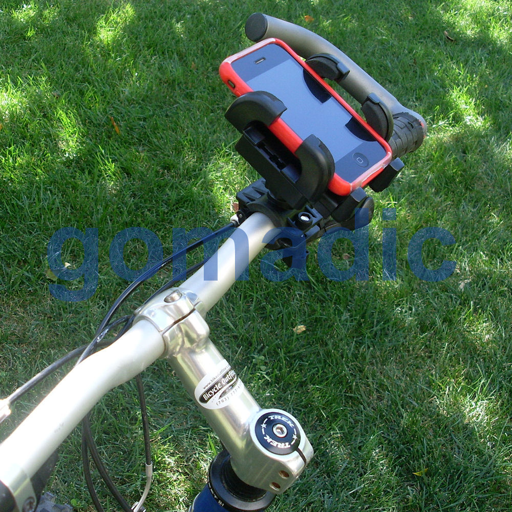 Gomadic Bike Handlebar Holder Mount System suitable for the Philips