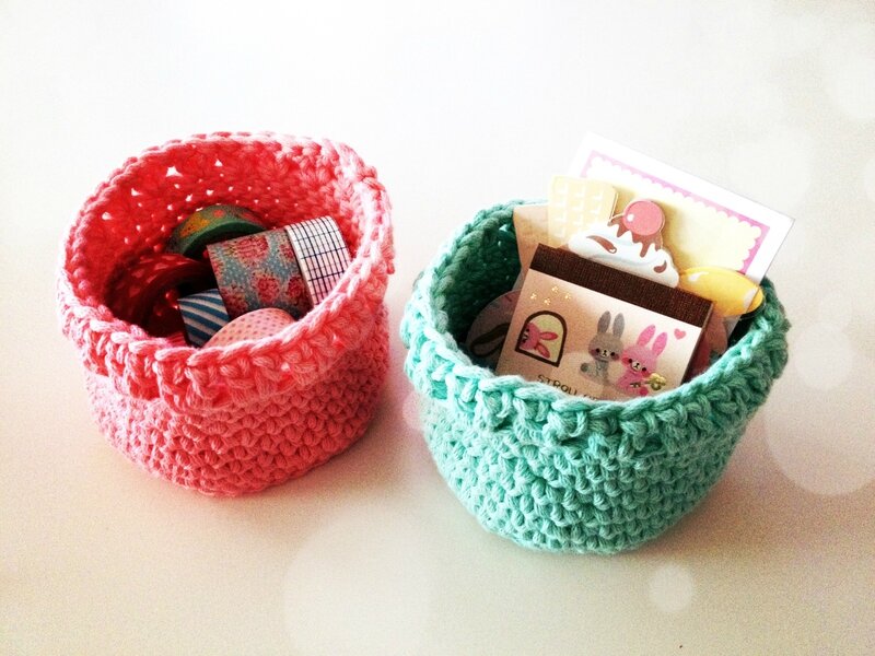 Réaliser une corbeille au crochet Les ateliers Kokobohème
