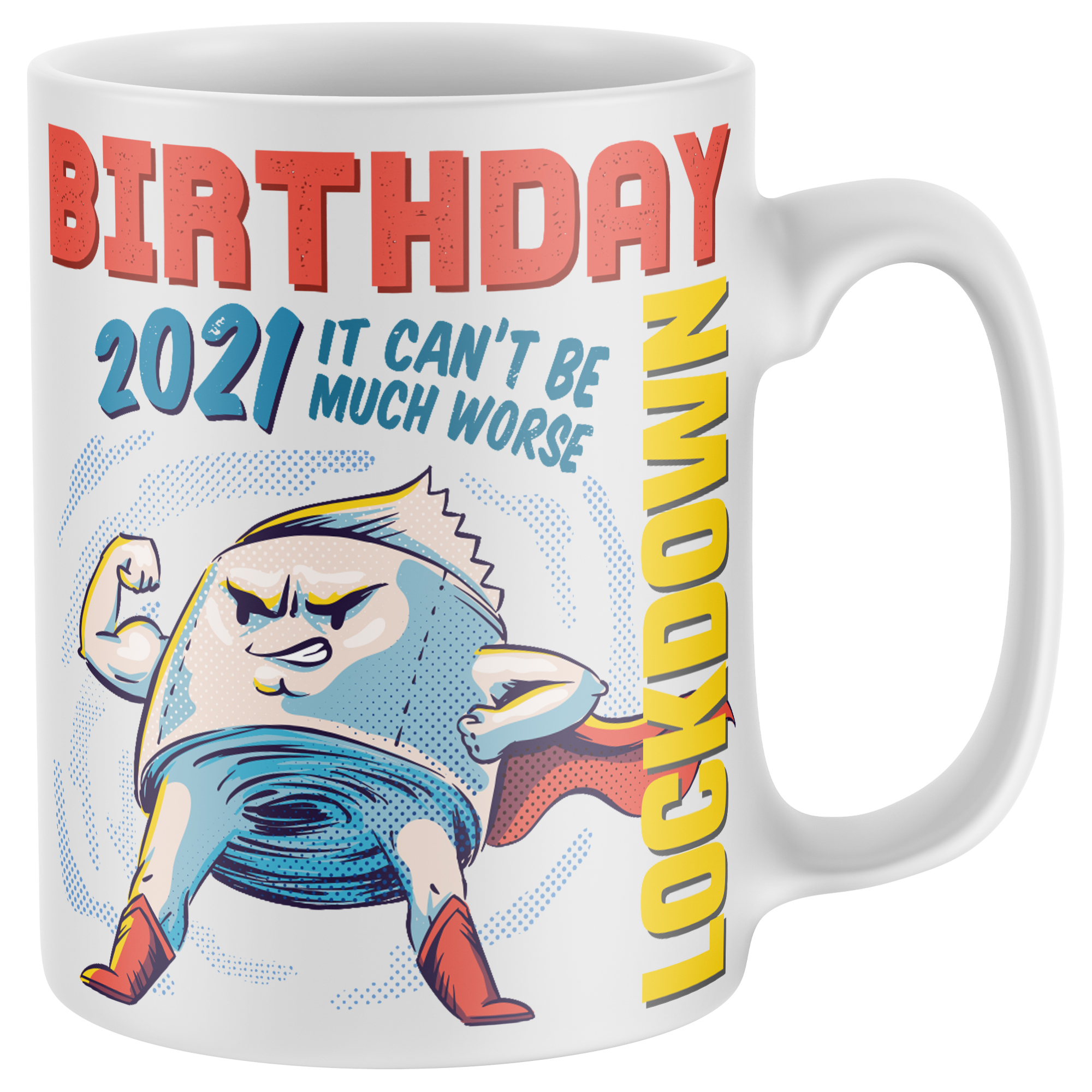 Lockdown Birthday Gift Funny Mugs Novelty Mug Gifts for Men Women 18th