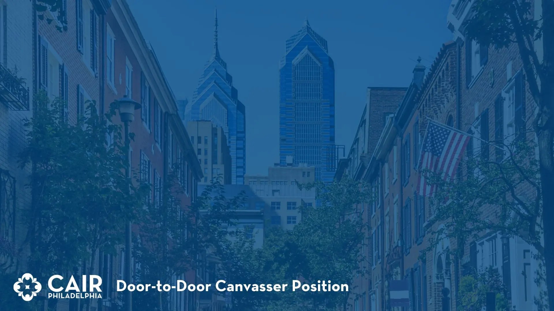 DoortoDoor Canvasser Position CAIRPhiladelphia