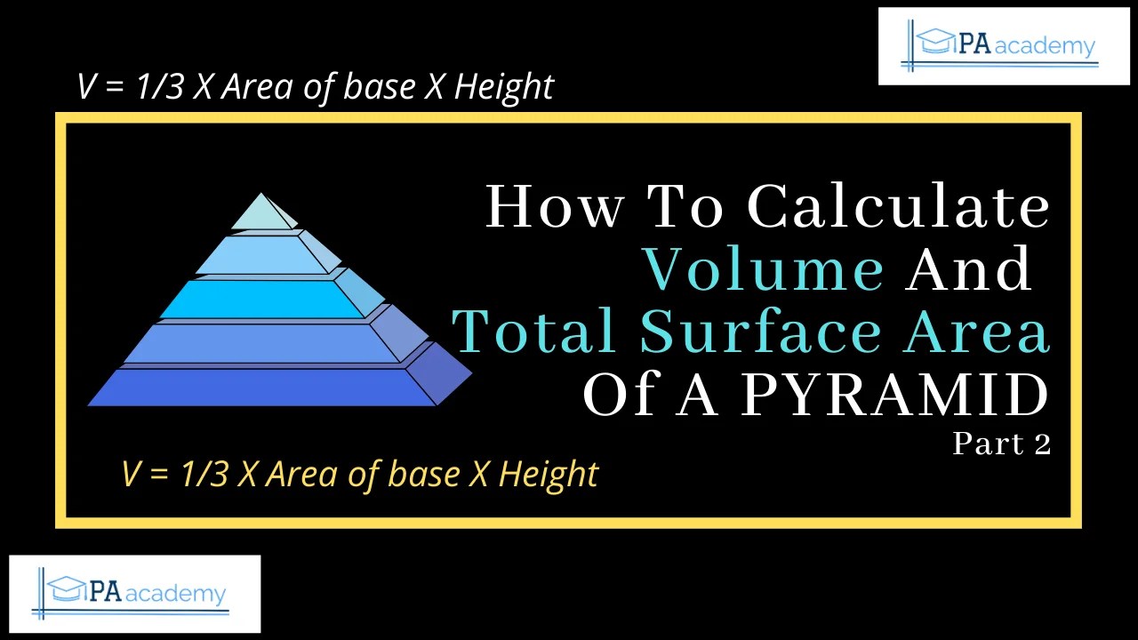 How to Calculate the Volume and Total Surface Area of a Pyramid PA