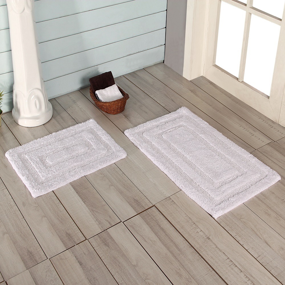 Cotton Racetrack Bath Mat Set Paarizaat