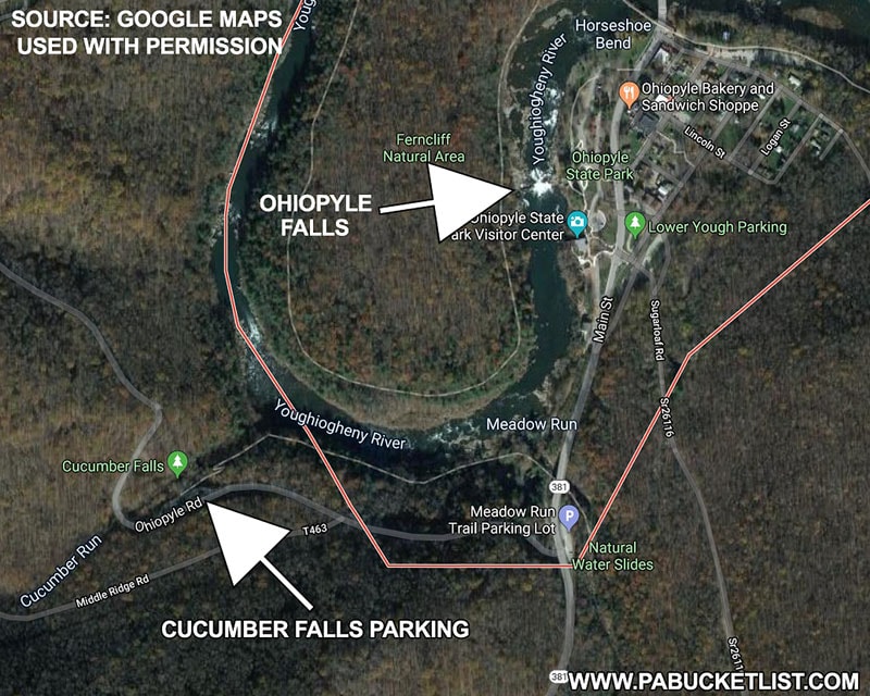Exploring Cucumber Falls at Ohiopyle State Park PA Bucket List