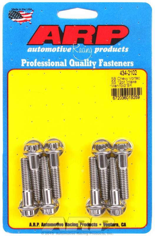 ARP Intake Manifold Bolt Kit 4342102 Chevy Small BlockVortec Heads