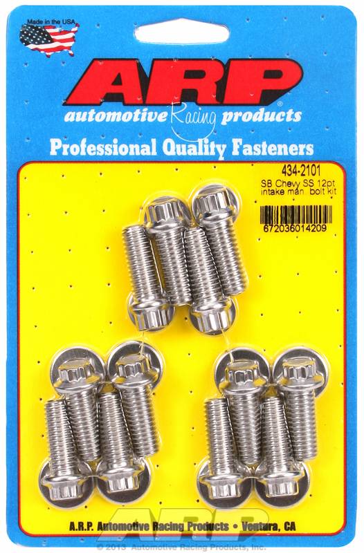 ARP ARP ARP4342101 ARP Intake Manifold Bolt Kit Chevy Small