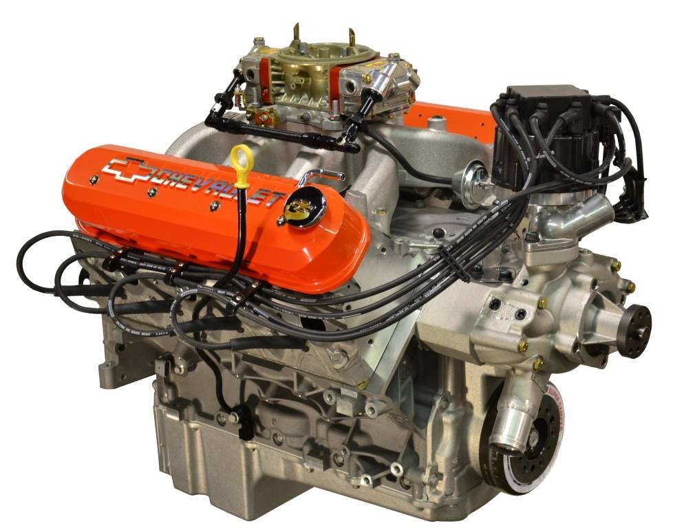 LS3 550 HP Pace Performance Crate Engine Carbureted with HEI & Orange