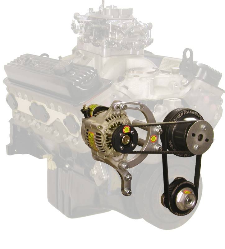 JRP2041RA Alternator Drive Kit, 55/70 Amp,SBC, Short Water Pump