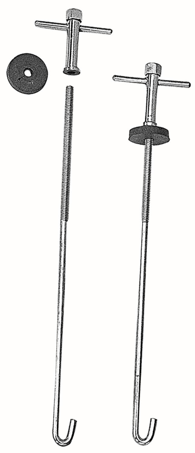 TD9258 10" JHook HoldDown Bars (1pr.) Chrome TransDapt