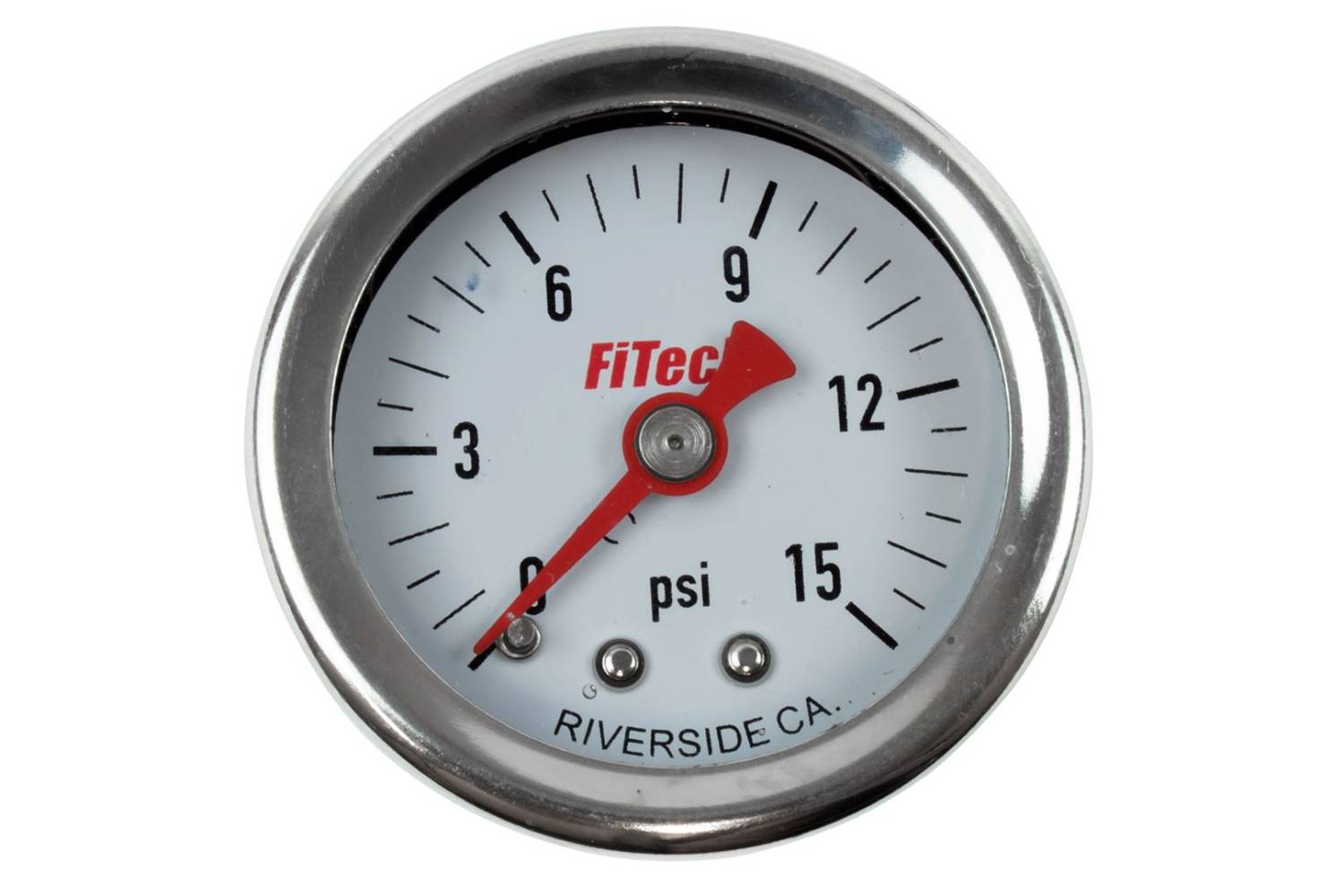 FTH80118 015 Oil Filled Fuel Pressure Gauge FiTech Fuel Injection
