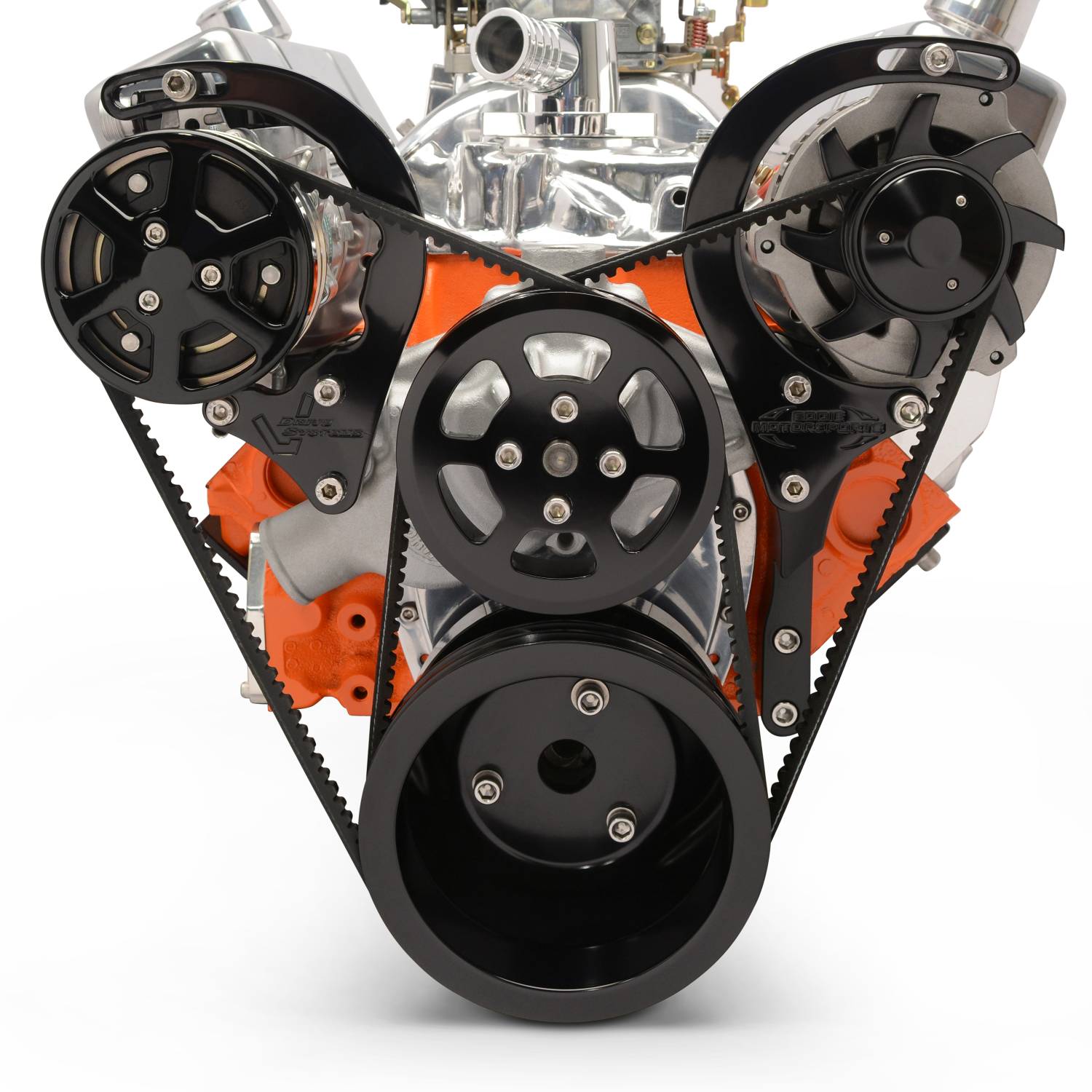 EMSMS10791BA SMALL BLOCK CHEVY VBELT W/AC, NO POWER STEERING Eddie