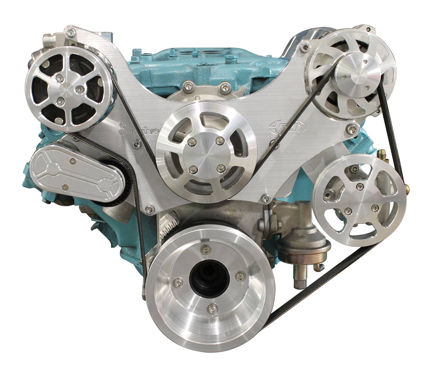 EMSMS11760RM PONTIAC '64'68 (8 BOLT WATER PUMP) SDRIVE 6 RIB PS