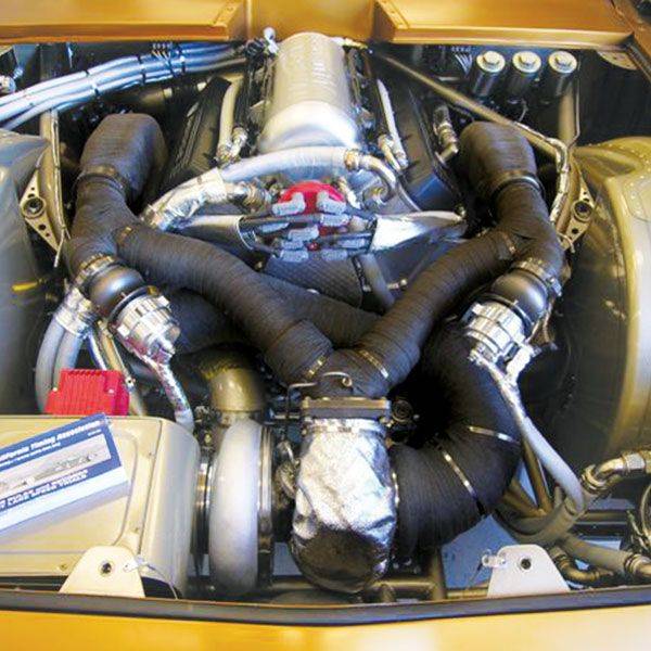 Black Exhaust Heat Wrap 1" Wide X 1/16" Thick X 25' Long Heatshield