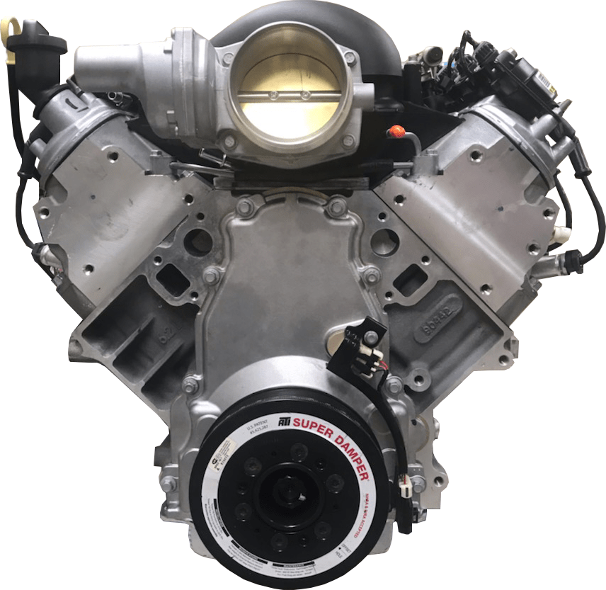 Piston LS3 Engine with Pace Installed Moroso Swap Oil Pan and