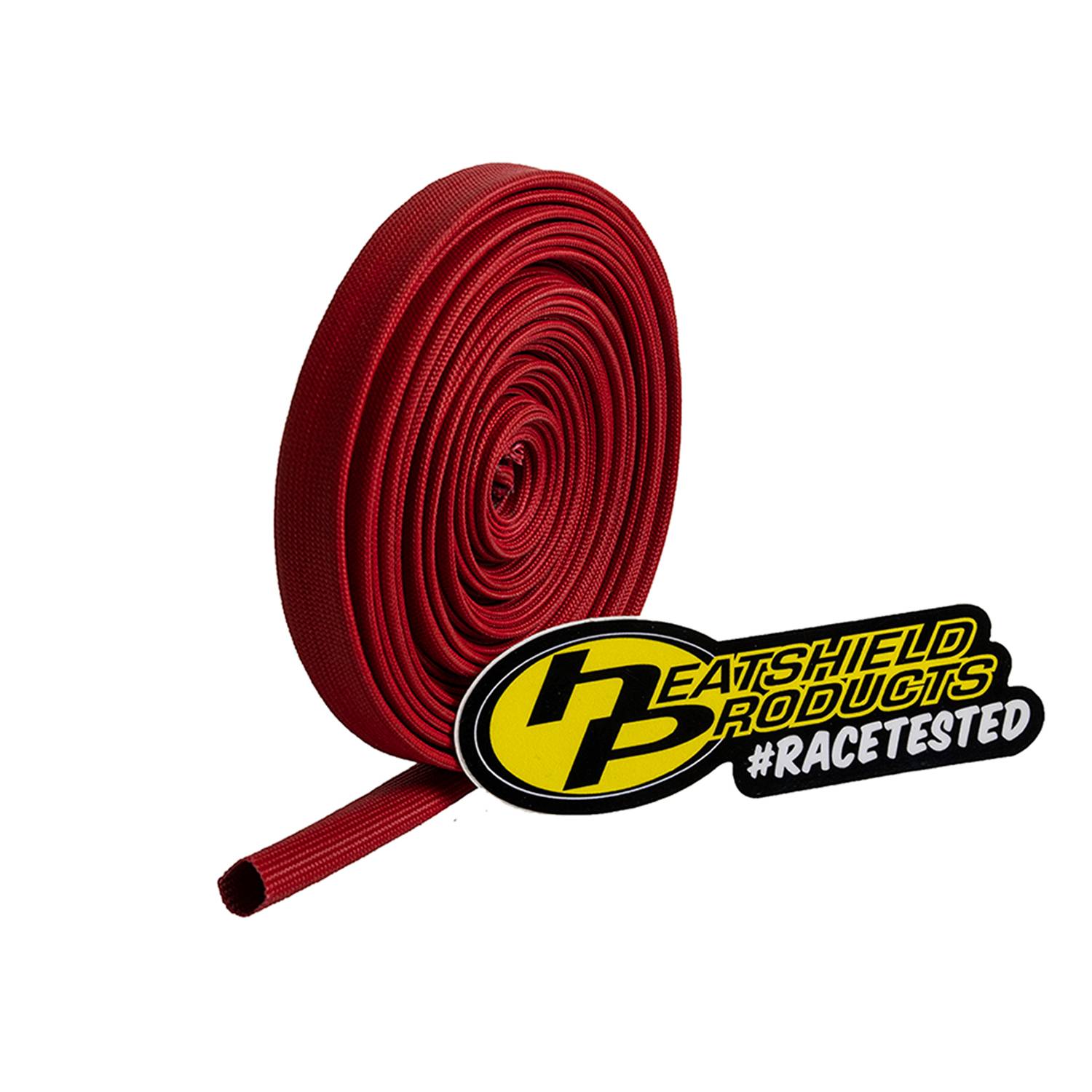 Ignition Wire Heat Sleeve HP Color Sleeve Red 25 Ft Roll Heatshield Products 203121