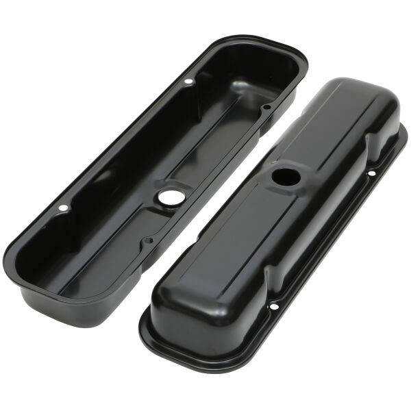 Valve Covers Pontiac 326455 Short Center Hole Black Trans Dapt 7442