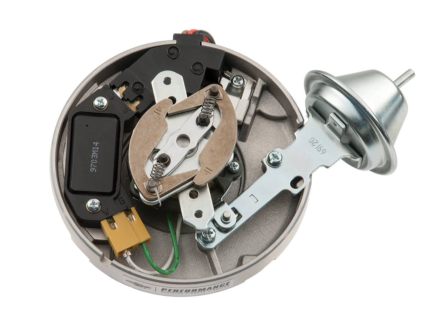 Proform 141681 HEI Distributor; Chevy Small And Big Block V8 ; Melonized Steel Gear; Yellow Cap