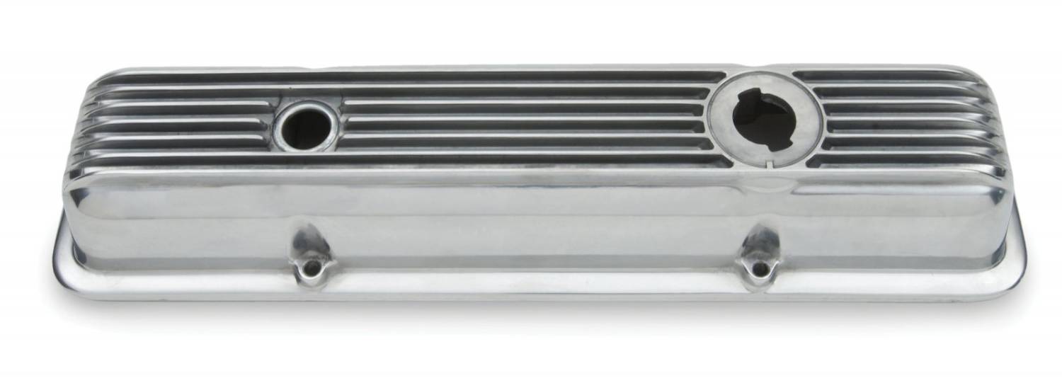 474208 CPP Cast Aluminum MidYear Corvette Valve Cover, SBC, Polished