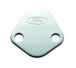 Proform Parts 302-290 - Fuel Pump Block-Off Plate - Chrome with Ford