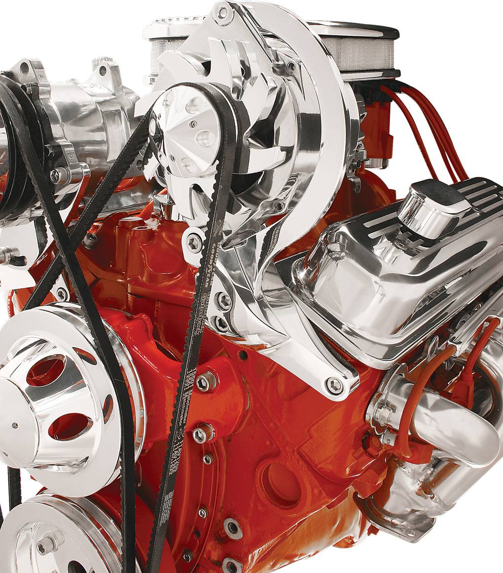 BSP10720 Billet Specialties Bracket Alternator Top Mount VGroove Sbc