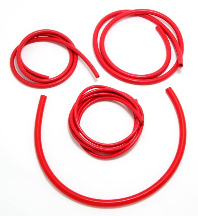 TD6997 Vacuum Hose (silicone); RED 3, 6, 8 and 10mm Diameter