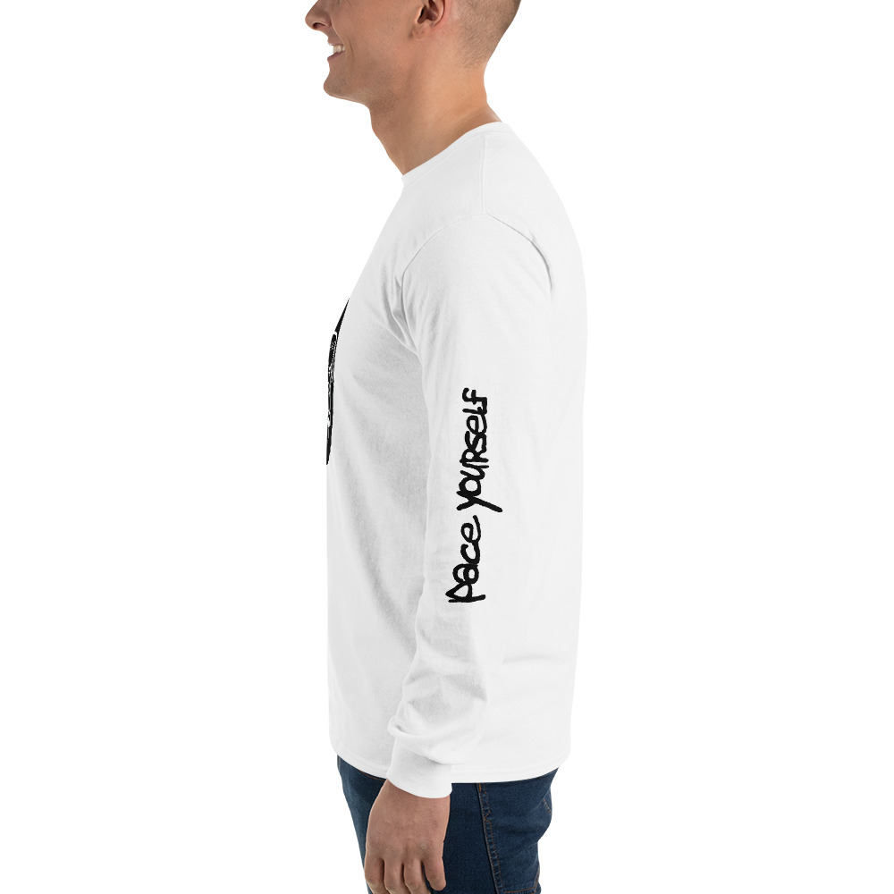 Logo Long Sleeve TShirt with Left Sleeve Design Pace Yourself Project
