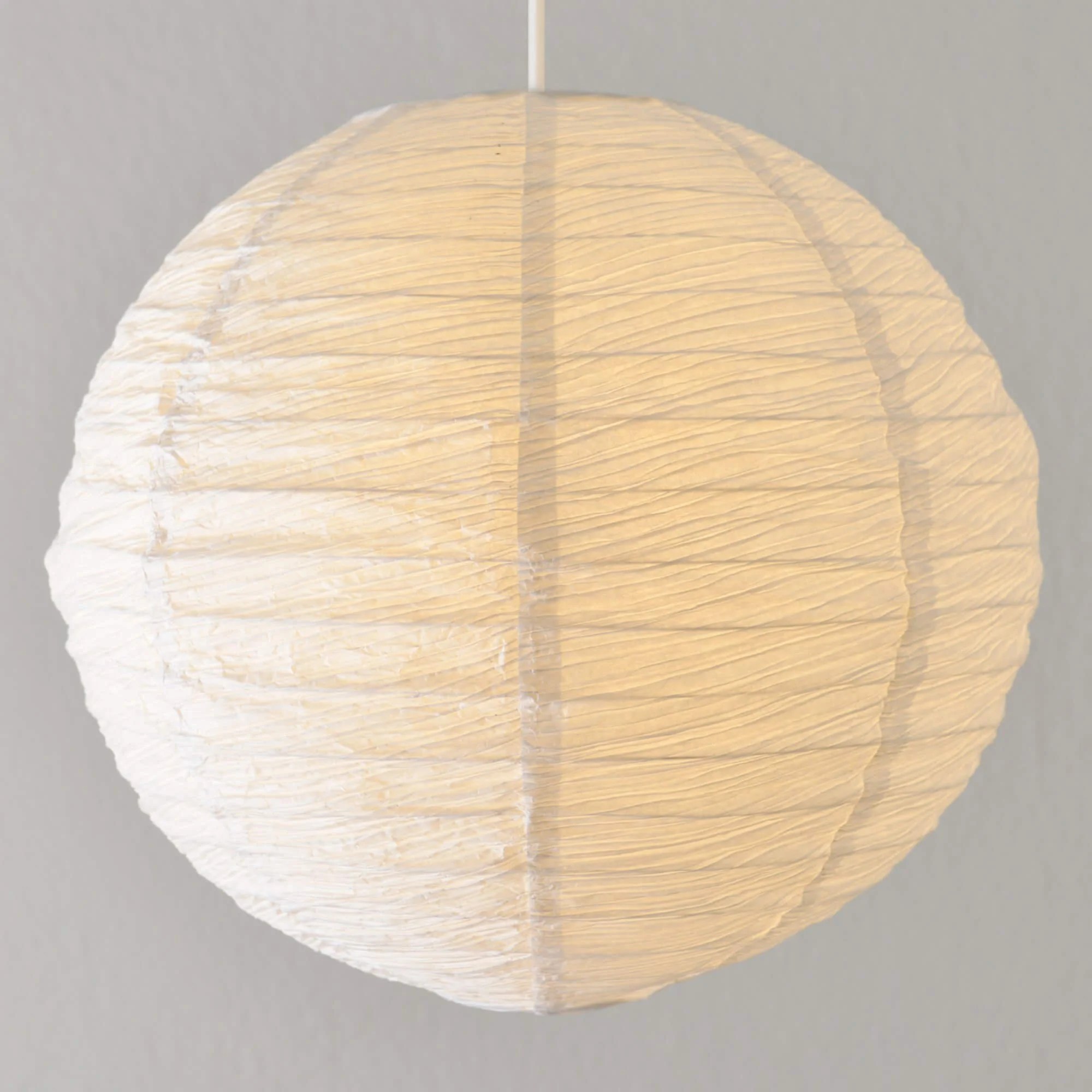 lampa rund Kräppat Rund 40Cm Lampa | Papperslampor | - Pachia