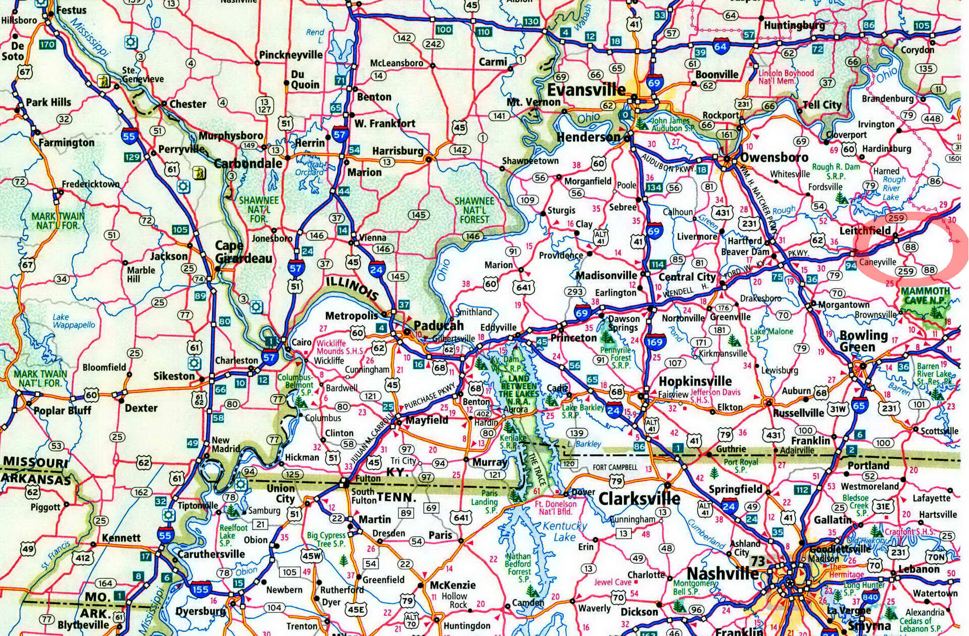 Dog Creek Campground in Kentucky on map KY how to get information U.S.