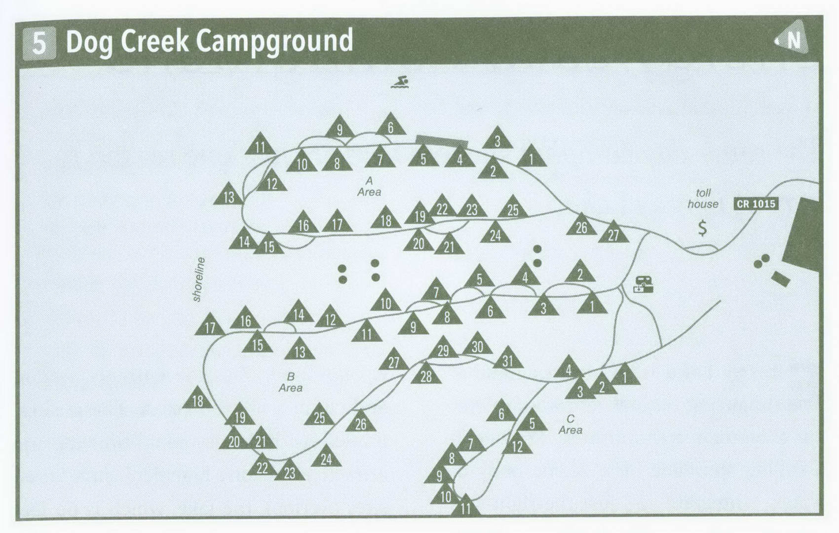 Dog Creek Campground in Kentucky on map KY how to get information U.S.