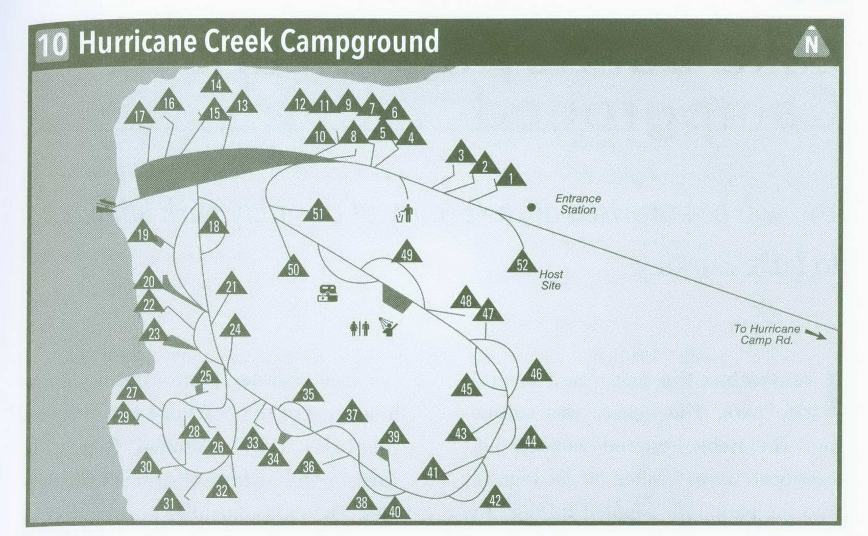 Hurricane Creek Campground in Kentucky on map KY information how to get