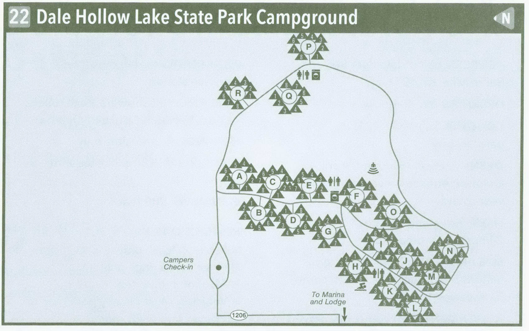 Dale Hollow Lake State Park Campground in Kentucky on map KY how to get