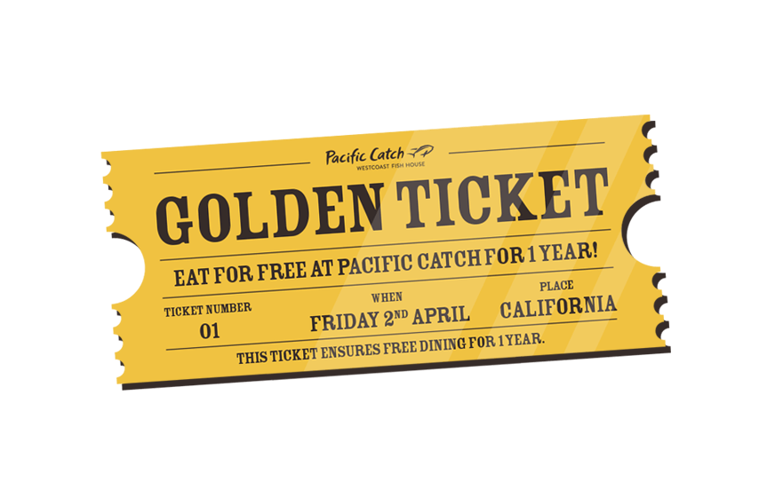 Golden Ticket Giveaway Pacific Catch