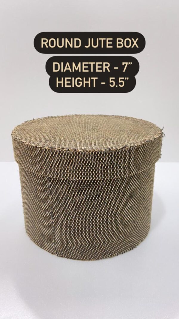 Round Jute Box Packageworld
