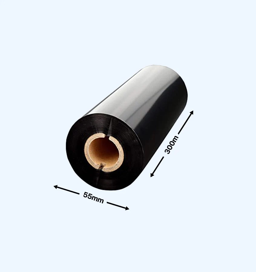 WAX Ribbon Wax 55mm x 300m Pack of 6 Bigfoot Retail Solutions Pvt Ltd