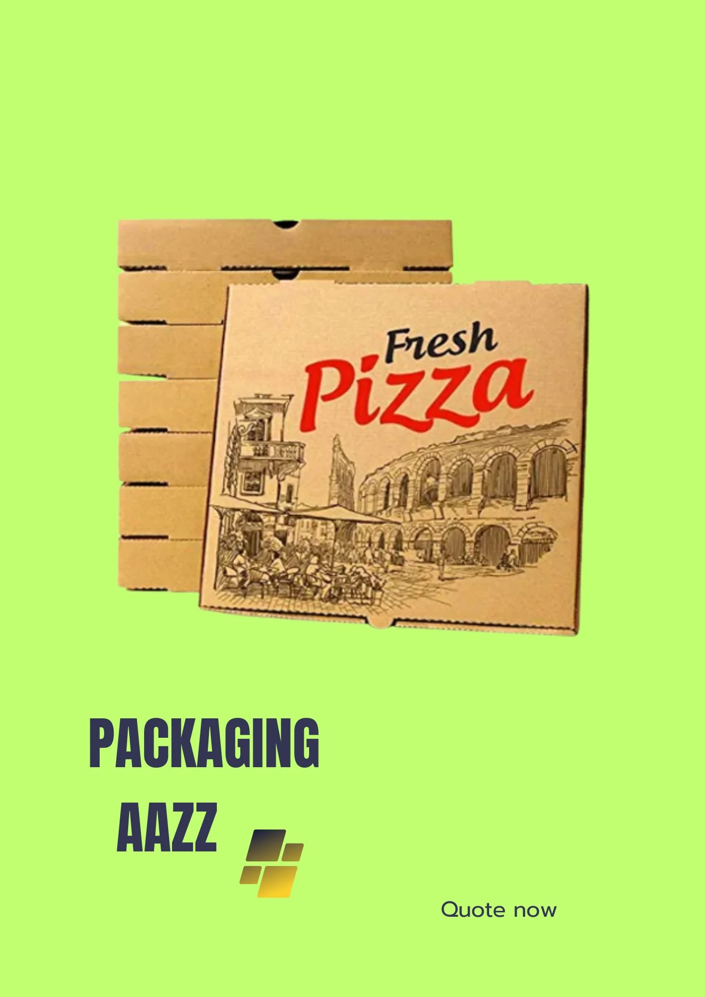 Custom Kraft Pizza Boxes