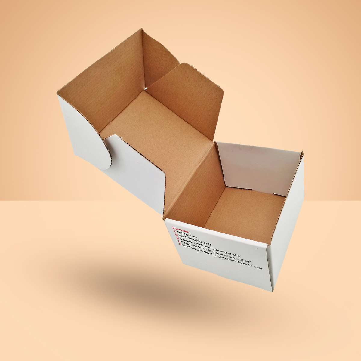 Custom Printed White Corrugated Boxes Wholesale Packaging Bee