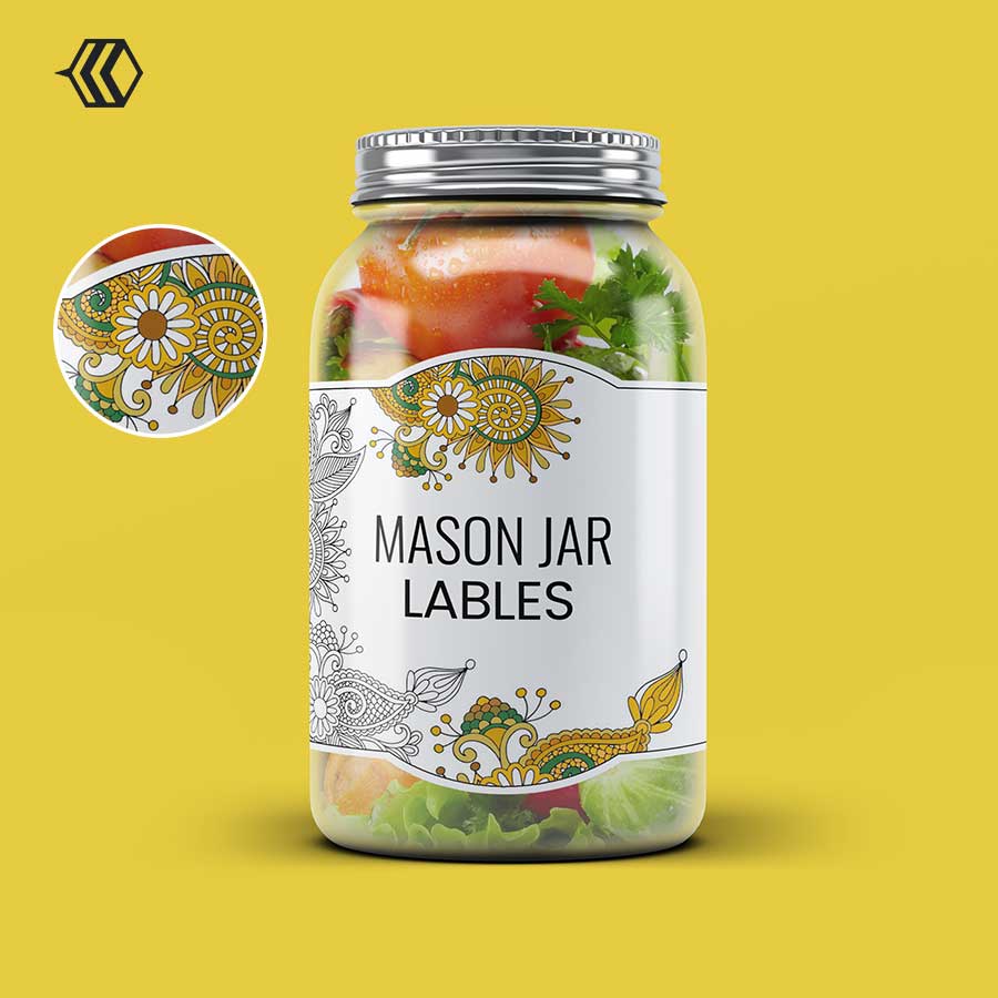 Mason Jar Labels Increased Presence Easy Identification Packaging Bee