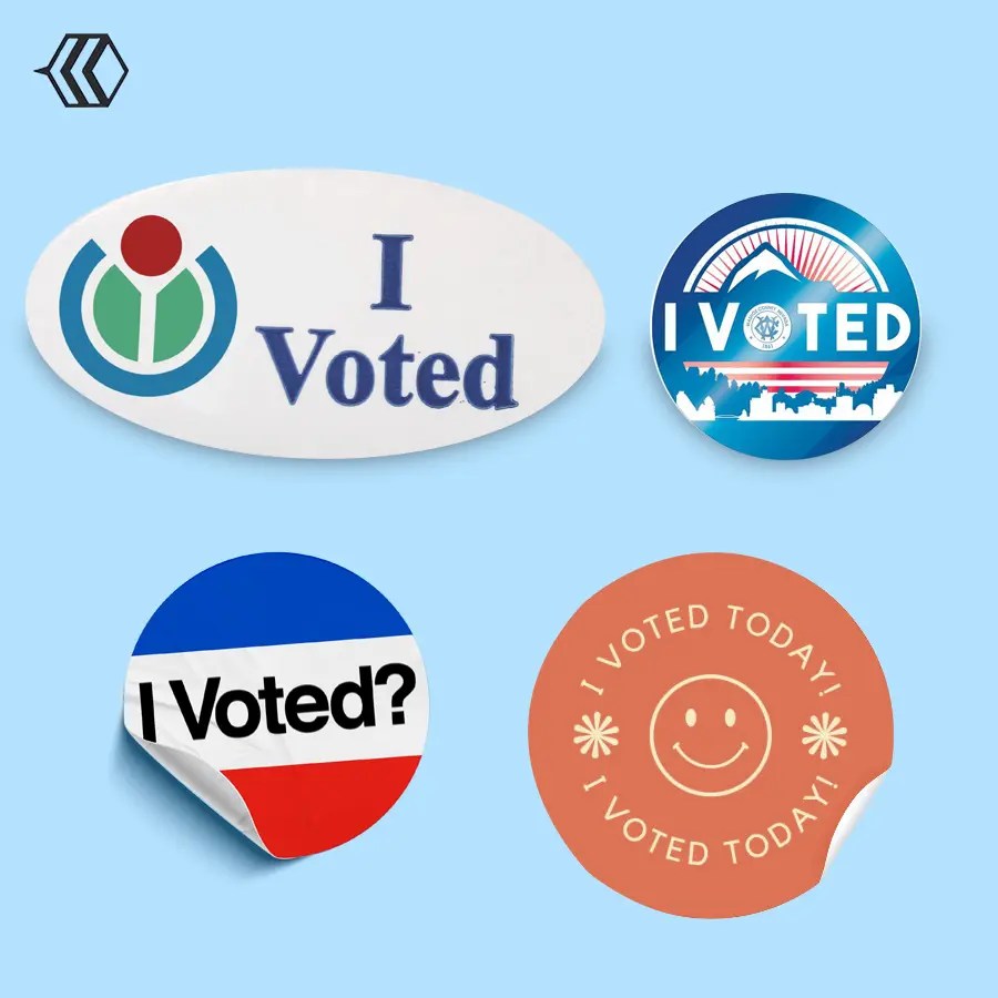 I Voted Stickers I Voted Stickers For Sale PackagingBee