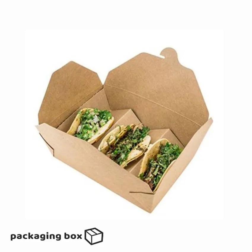 Kraft Taco Box Packaging Box
