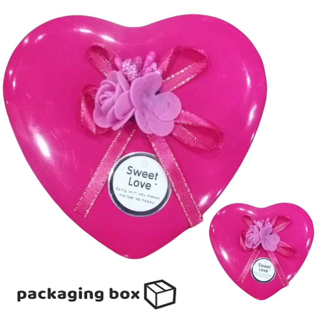 Heart Shaped Tin Boxes Packaging Box