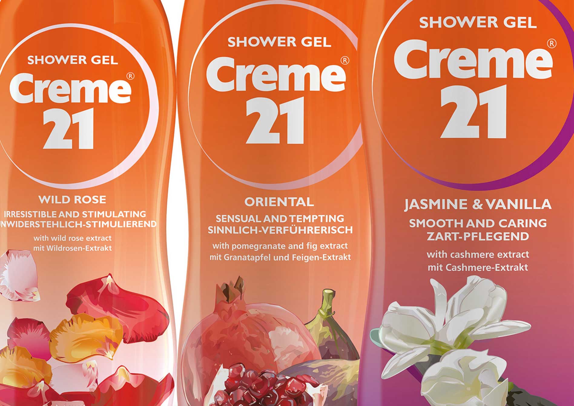 Creme 21 Shower Gel Packaging Circus