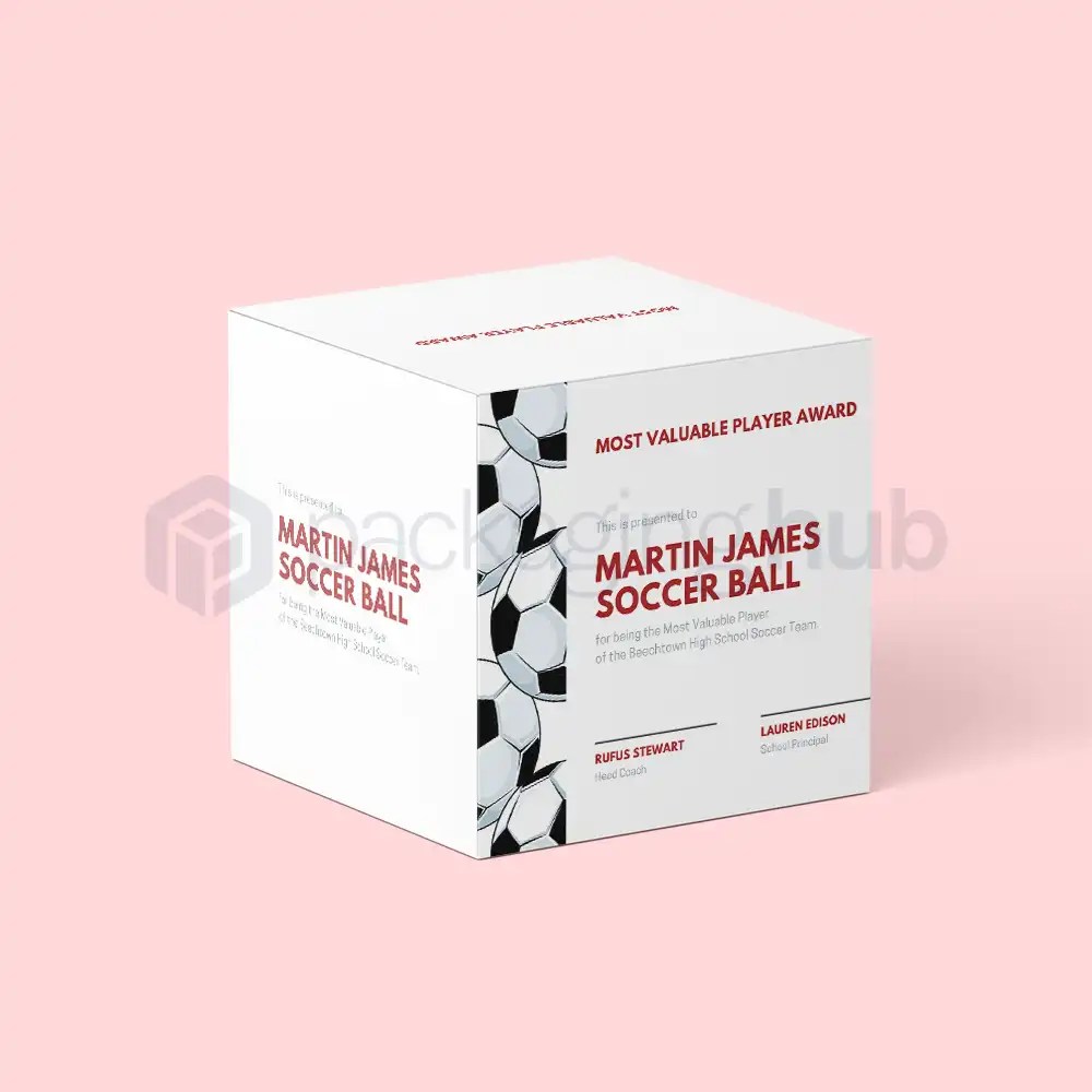 Get Custom Soccer Ball Boxes Packaging Packaging Hub