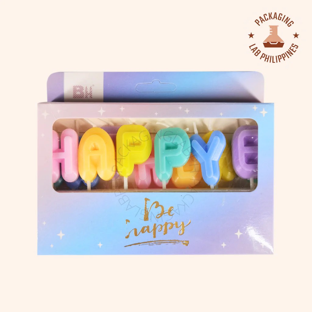 Pastel Happy Birthday Candles Letter Candle Packaging Lab Philippines